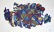 Ink and Pen Abstract