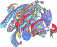 Ink and Pen Abstract