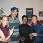 J.J. with Brie Turner, Christine Adams and Wilson Cruz